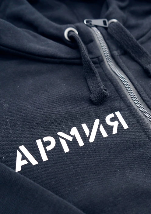Купить толстовка на молнии «армия россии» черная в интернет-магазине ArmRus по выгодной цене. - изображение 6