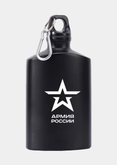 Бутылка металлическая для воды «Армия России» 500мл черная: купить в интернет-магазине «Армия России