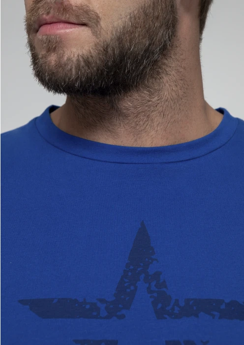 Купить футболка мужская «звезда» синяя в интернет-магазине ArmRus по выгодной цене. - изображение 6