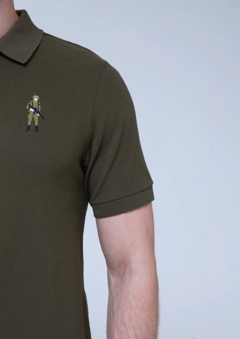 Купить футболка-поло мужская «вежливые люди» хаки в интернет-магазине ArmRus по выгодной цене. - изображение 6
