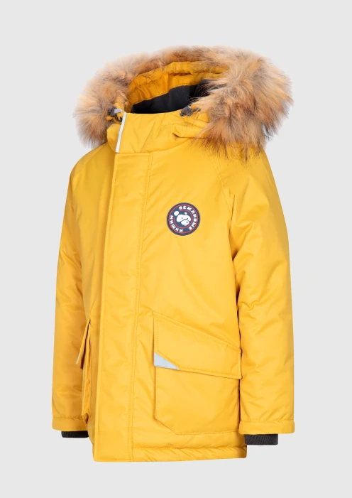 Купить  куртка-парка утепленная детская «вежливые мишки» желтая в интернет-магазине ArmRus по выгодной цене. - изображение 23