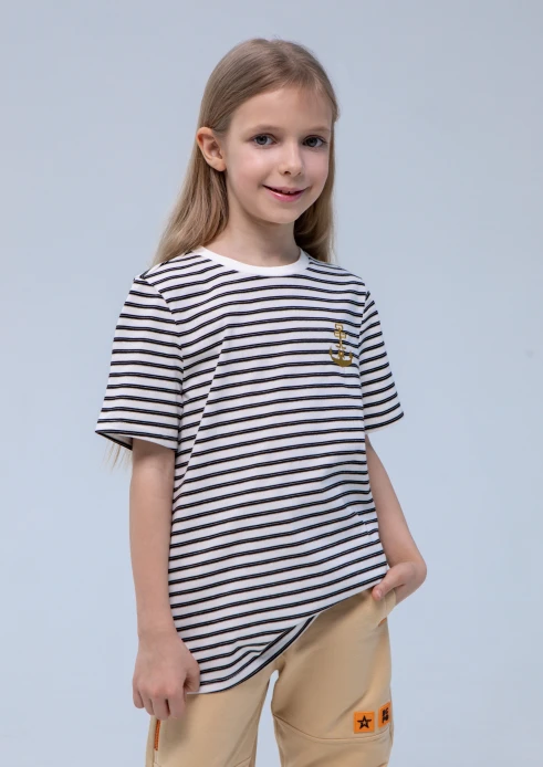 Купить футболка детская «якорь» полосатая в интернет-магазине ArmRus по выгодной цене. - изображение 3