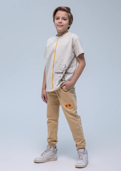 Купить футболка детская «звезда песчаная» песочный меланж в интернет-магазине ArmRus по выгодной цене. - изображение 13