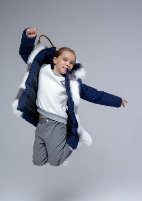Купить куртка-парка утепленная для девочки «армия россии» синяя в интернет-магазине ArmRus по выгодной цене. - изображение 17