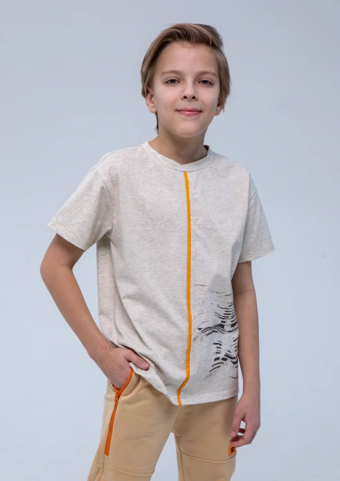 Купить футболка детская «звезда песчаная» песочный меланж в интернет-магазине ArmRus по выгодной цене. - изображение 7