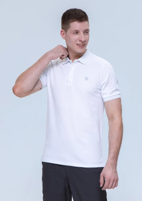 Купить футболка-поло мужская «звезда» белая в интернет-магазине ArmRus по выгодной цене. - изображение 4