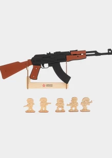 Резинкострел из дерева Автомат АК-47: купить в интернет-магазине «Армия России