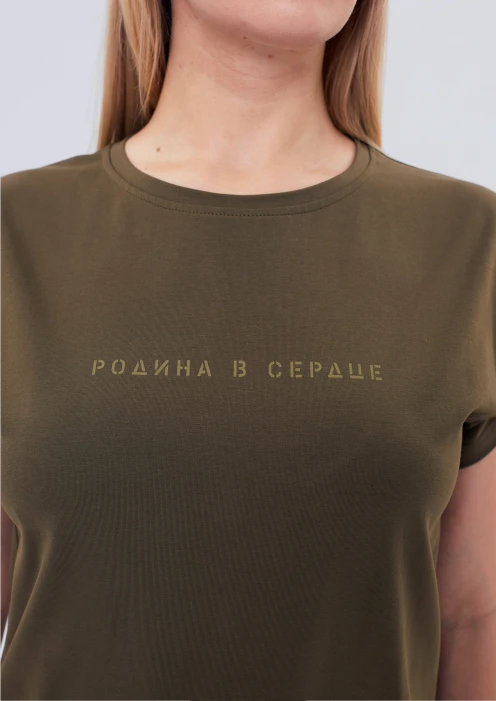 купить Футболка женская Родина в сердце в Москве с доставкой по РФ - изображение 4