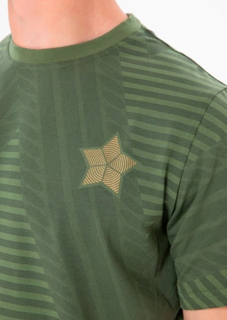 Купить футболка мужская «погонная лента» хаки в интернет-магазине ArmRus по выгодной цене. - изображение 4