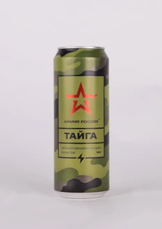 Напиток «Тайга» безалкогольный тонизирующий газированный, «Армия России», 0,45 л: купить в интернет-магазине «Армия России